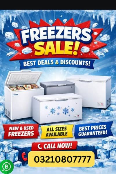 Chest Freezers Sale — New & Used, All Sizes (Haier+)